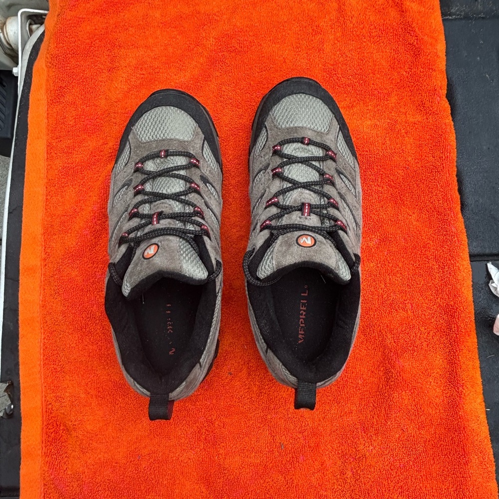 Merrell Gray and Black Athletic Sneakers